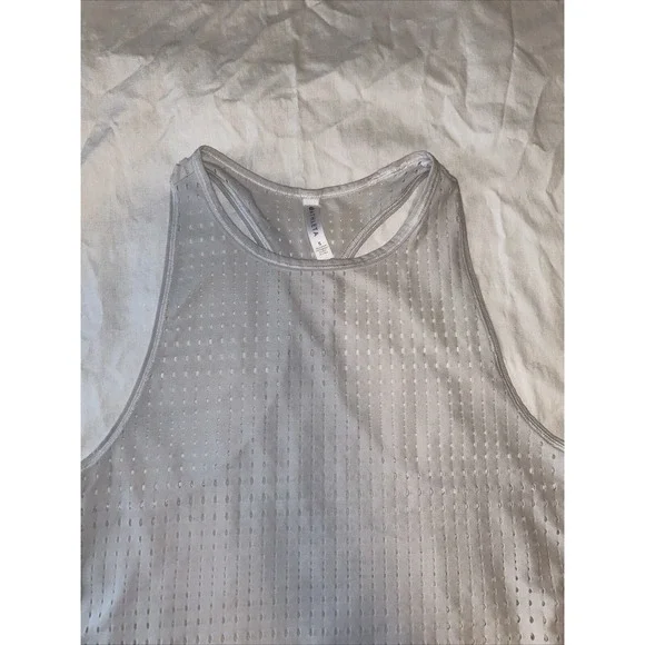 Athleta tank women's size small gray racer back - Picture 7 of 15